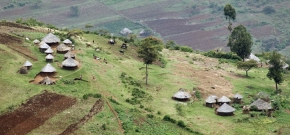 Stoki masywu Mount Elgon usiane są rolniczymi osadami, których mieszkańcy od wieków koegzystują z tutejszą przyrodą