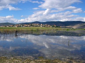 Jezioro Prespa w sierpniu